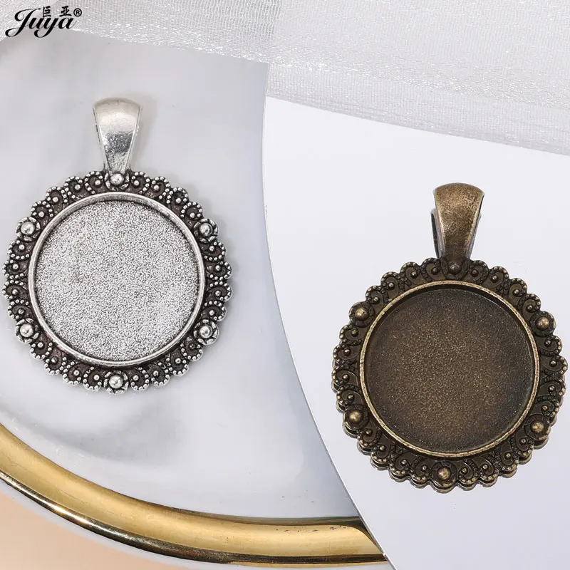 5 sztuk/partia rozmiar wewnętrzny 20mm w stylu Vintage zawieszka z kaboszonem