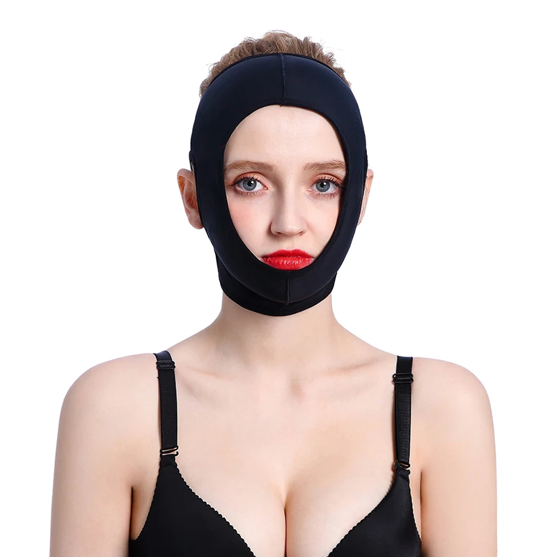 Masker Pengangkat wajah 3D wanita, masker pengangkat perawatan kulit tali Anti Keriput pembentuk wajah kecantikan bersirkulasi