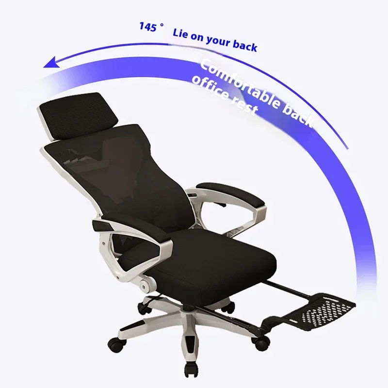 Comfortable Salon Swivel Office Chair High Back Comfy Recliner Ergonomic Office Chair Gamer Rolling Sillas De Oficina Furniture