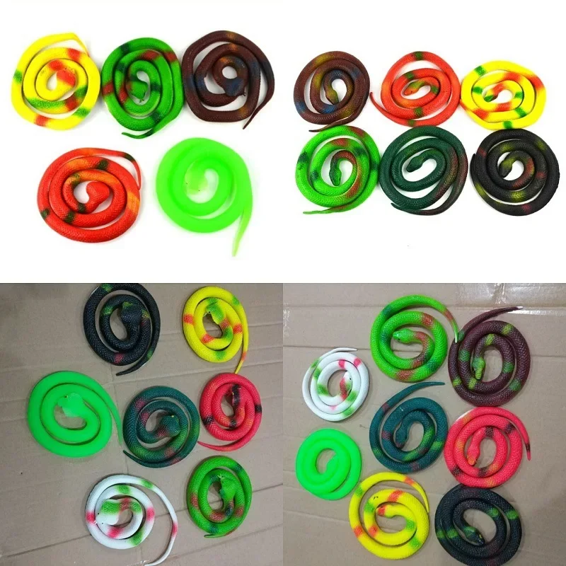 75cm Simulated Rubber Toy Snake Novelty Gag Tricking and Scaring Toys Hobbies Exclusive Design Festival Presents for Friend