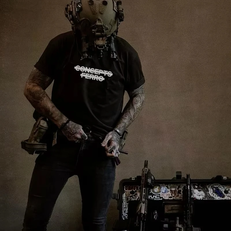 Nuevo estilo militar FERRO CONCEPTS PharaohPrint camiseta gráfica de alta calidad para hombres camiseta de manga corta ropa de calle para hombres Top para hombres
