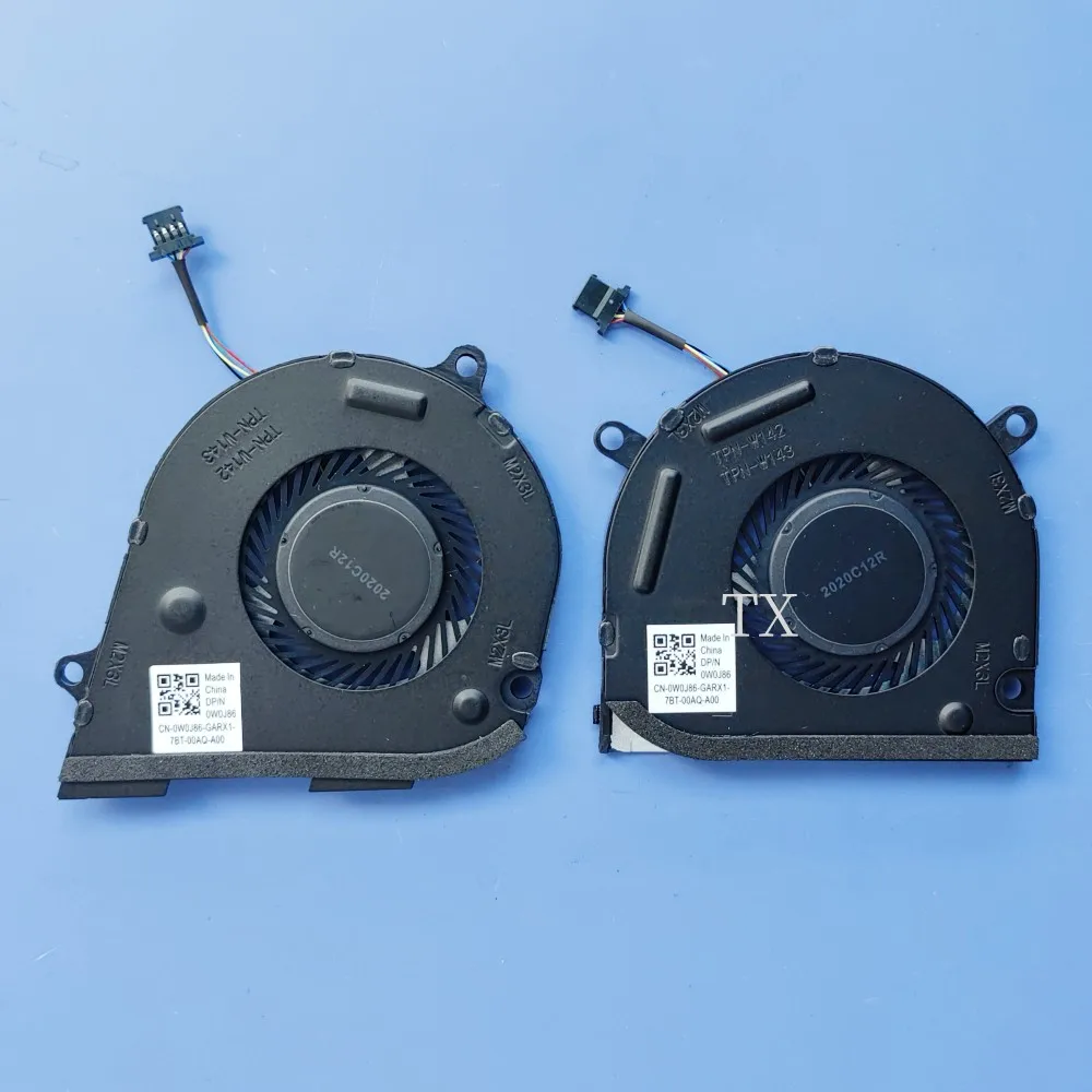 كمبيوتر محمول جديد وحدة المعالجة المركزية GPU مروحة التبريد برودة الكمبيوتر المحمول ل HP ENVY X360 15-DS 15-DR L53542-001 L53541-001 TPN-W142 TPN-W143 #2