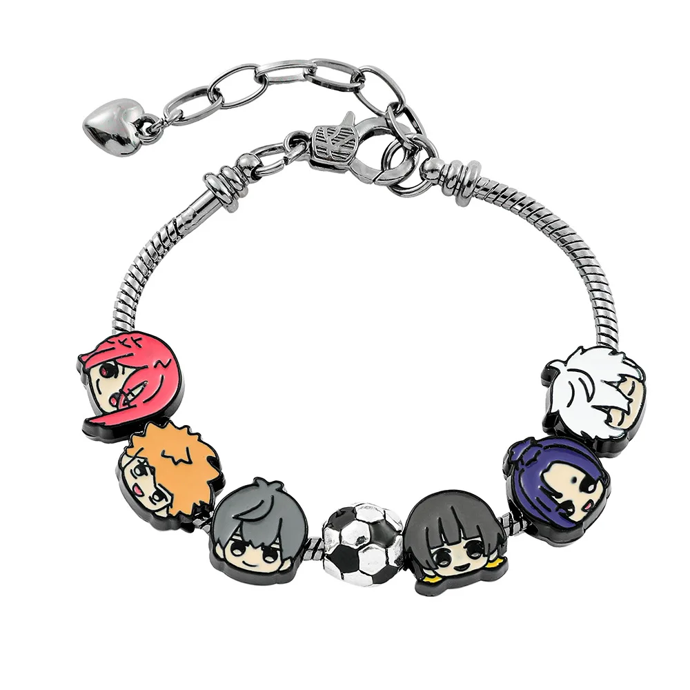 Pulsera de Cosplay de Anime de Fútbol Q Isagi Yoichi Rensuke Kunigami Chigiri Hyoma, Pulseras con Dijes de Personajes, Joyería
