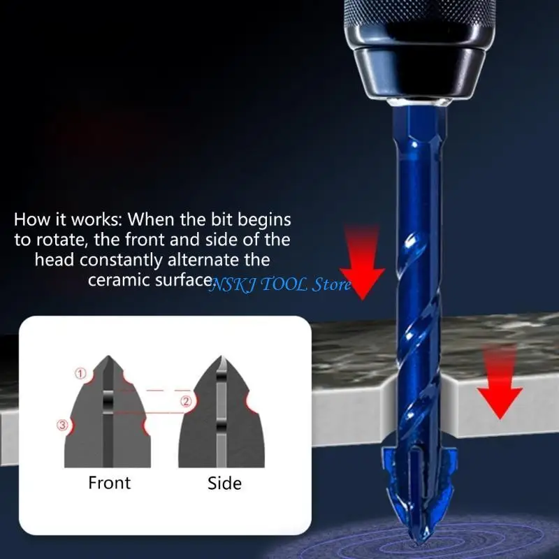 

L8RC High Strength Drill Bit for Woodworking Metalwork Ensures Long Lasting Sharpness