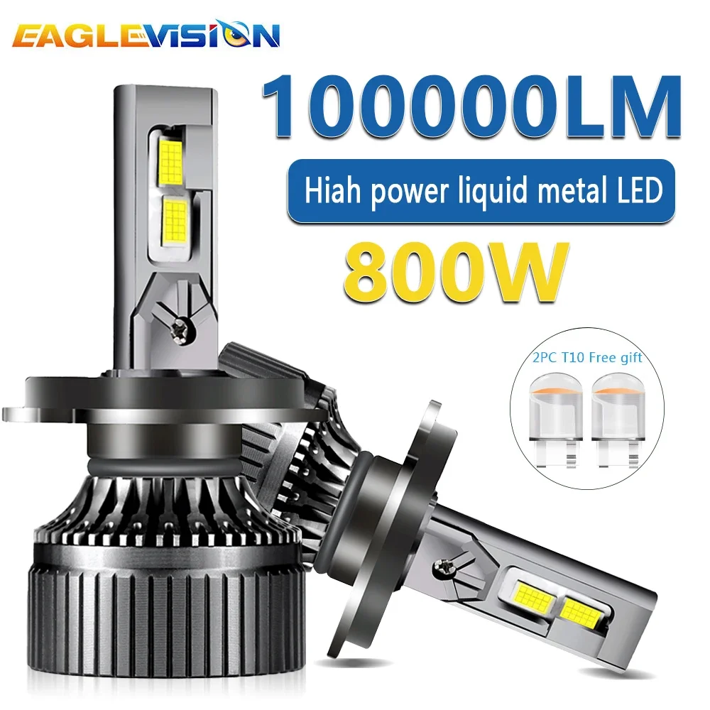 

EAGLEVISION Led Headlight 800W High Power CSP Canbus Led Headlamp 6500K HB3 HB4 9005 9006 H1 H7 H4 Fog Light 6000K