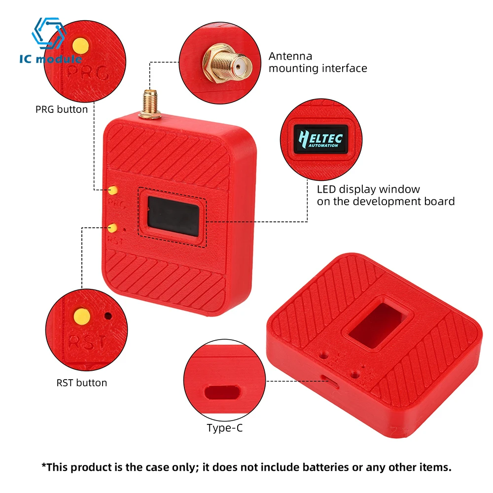 Precision WiFi LoRa 32 V4 Development Board Shell With 14500 Battery Slot And GPS Module Space For Industrial Deployment