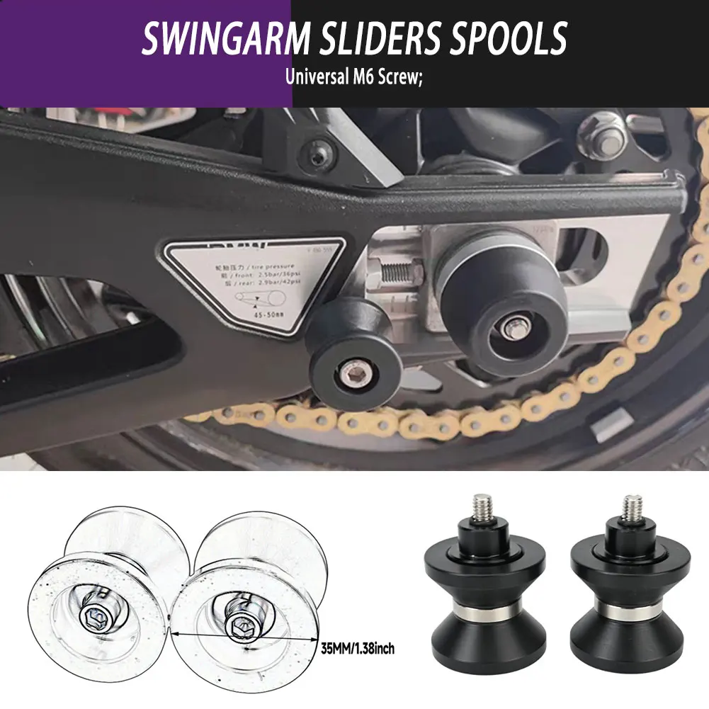 

Universal Modified Motorcycle Nail Universal M10 M8 M6 Aluminum Screws Swingarm Sliders Spools For Suzuki Kawasaki Ducati Honda