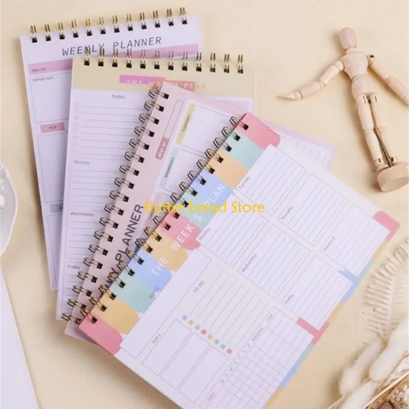 

W89C 2025 Planner Weekly Planner To Do List Notebook Planning Pads Daily Planner for Students