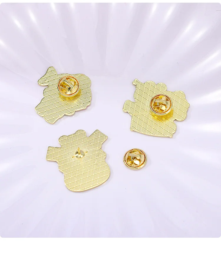 Heye Chinese New Year Panda Cute God of Wealth Couplets Good Luck Costume Hat Bag Badge Brooch Accessories Decoration Gift