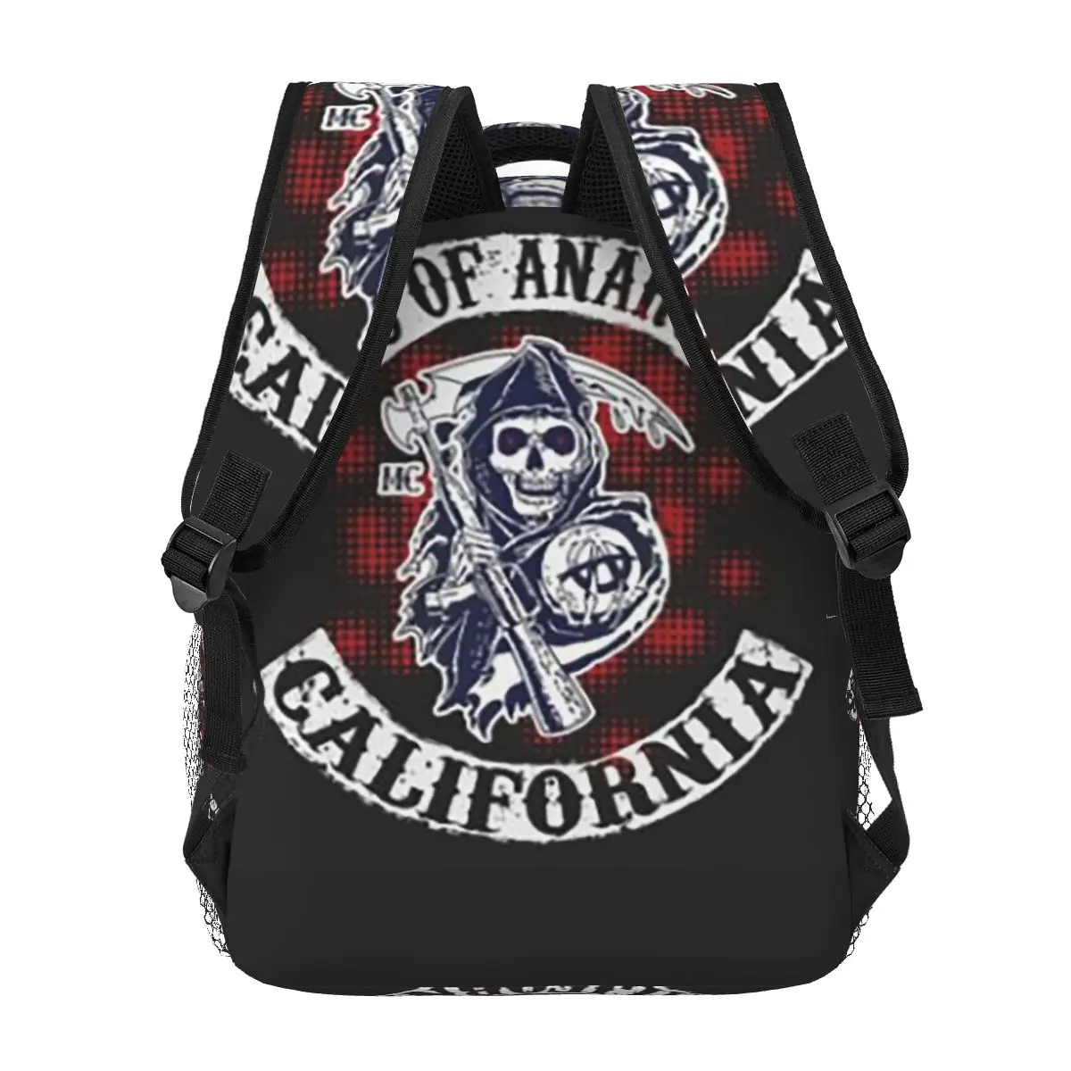 Soa Sons Of Anarchy Backpacks Boys Girls Bookbag Students School Bags Cartoon Laptop Rucksack Shoulder Bag Large Capacity