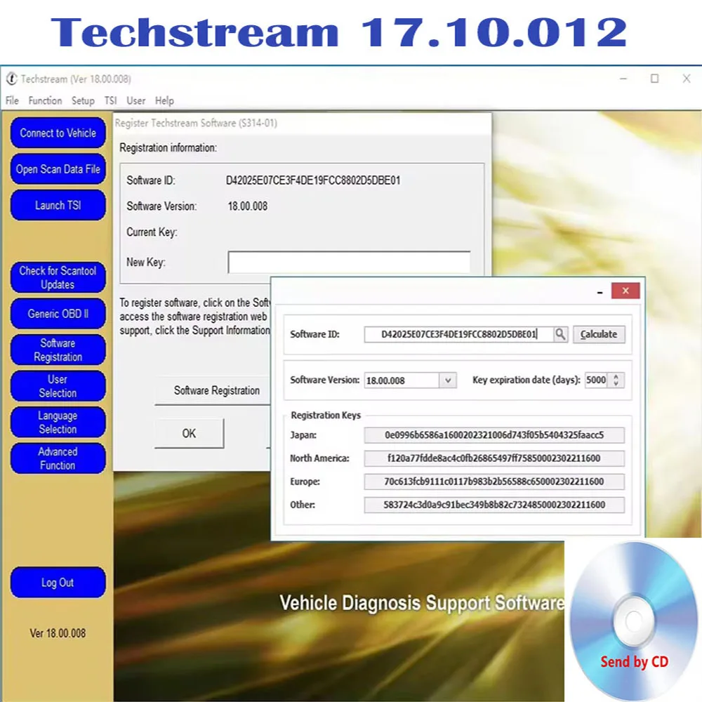 2023 TIS Techstream 17.10.012 Code reader tuning for MINI VCI for OTC Scanner ECM ECU chip programming tool Diagnostic software