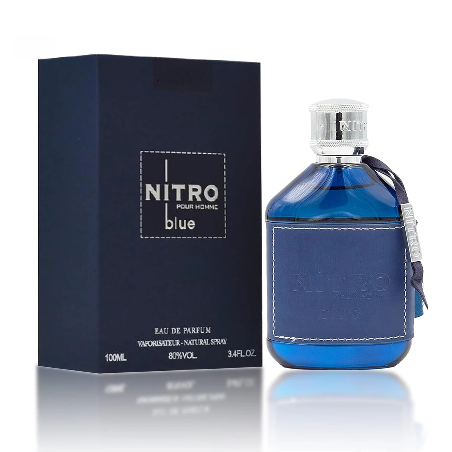 Nitro Blue Eau De Parfum 100ml for Men Uplifting Floral & Woody Fragrance Long Lasting Unique Charm Versatile for Every Occasion