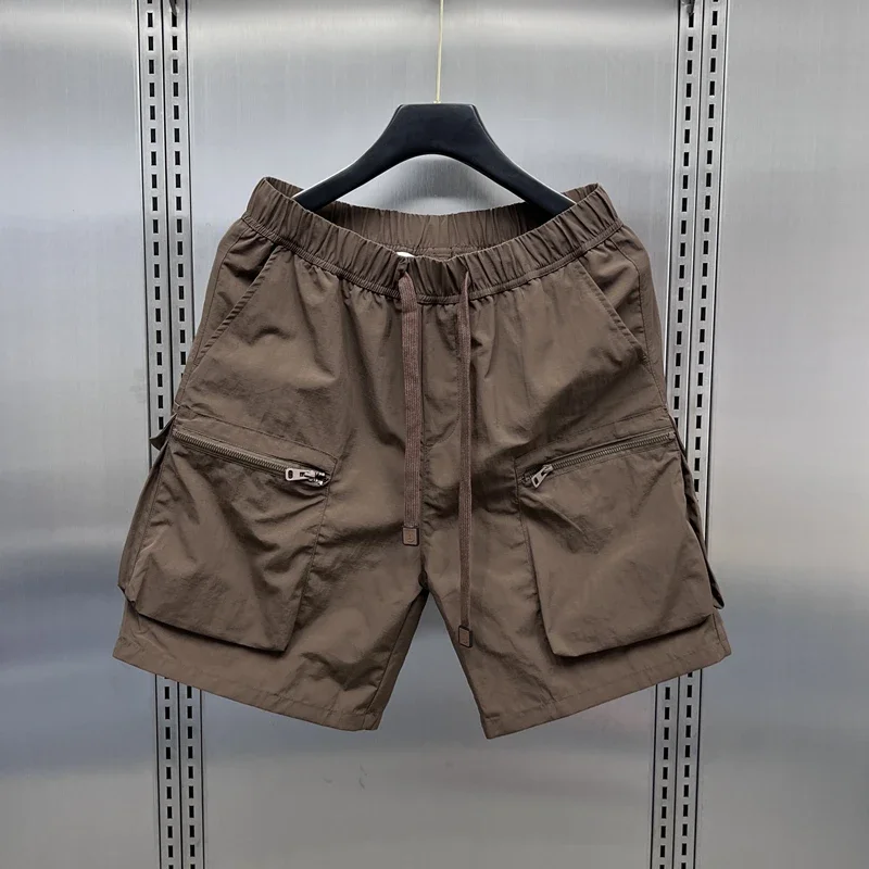 

2026 New Summer Men's Sport Workout Shorts Quick Dry Athletic Shorts Lightweight Running Shorts Pockets Gym Beach Pants