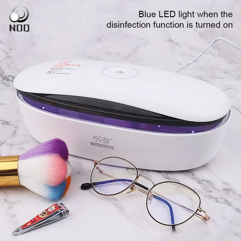 New 59S UV Sterilization Box 20pcs Leds Disinfection Box For Dry Manicure Esterilizador Machine Nail Tools Storage Box