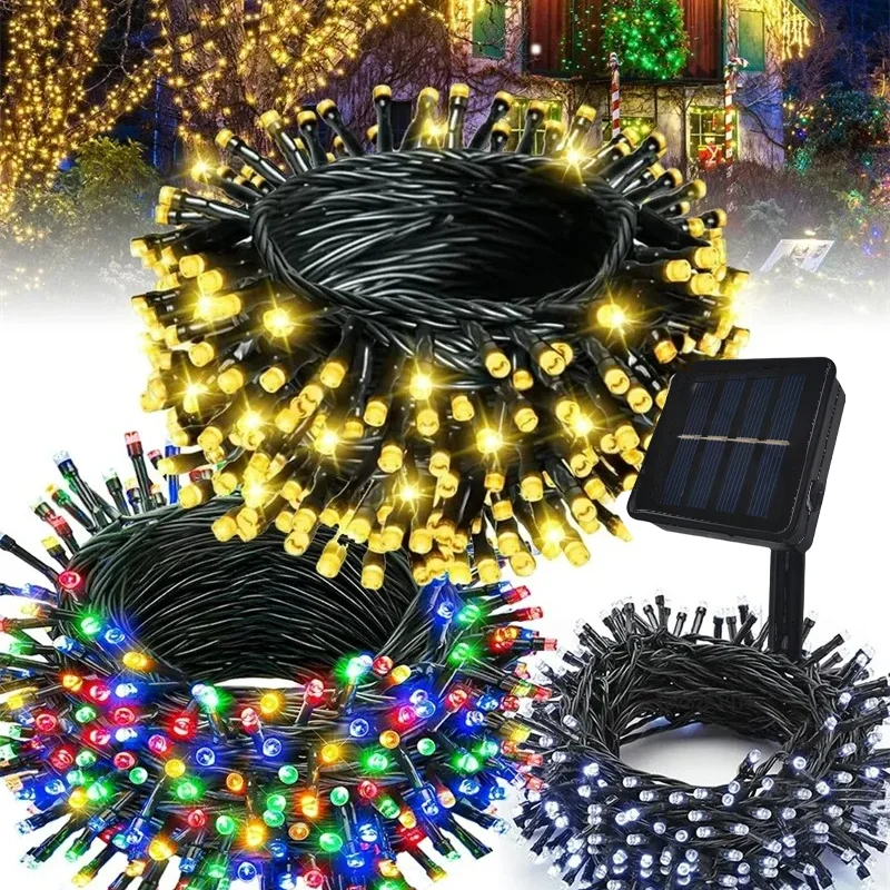 30M 300LEDs Solar LED String Light Outdoor Garden Fairy Light Lighting Solar Camping Lamp for Yard Patio Wedding Christmas Decor