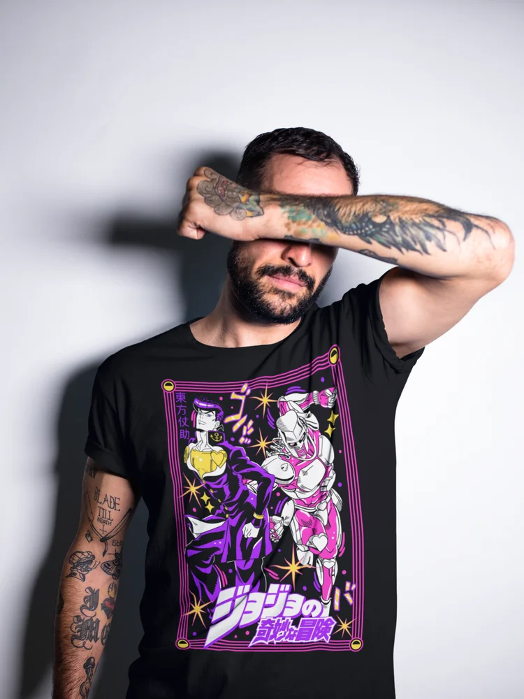 JoJo's Bizarre T-Shirt Adventure JoJo Anime Manga Jolyne Jotaro shirt All Size