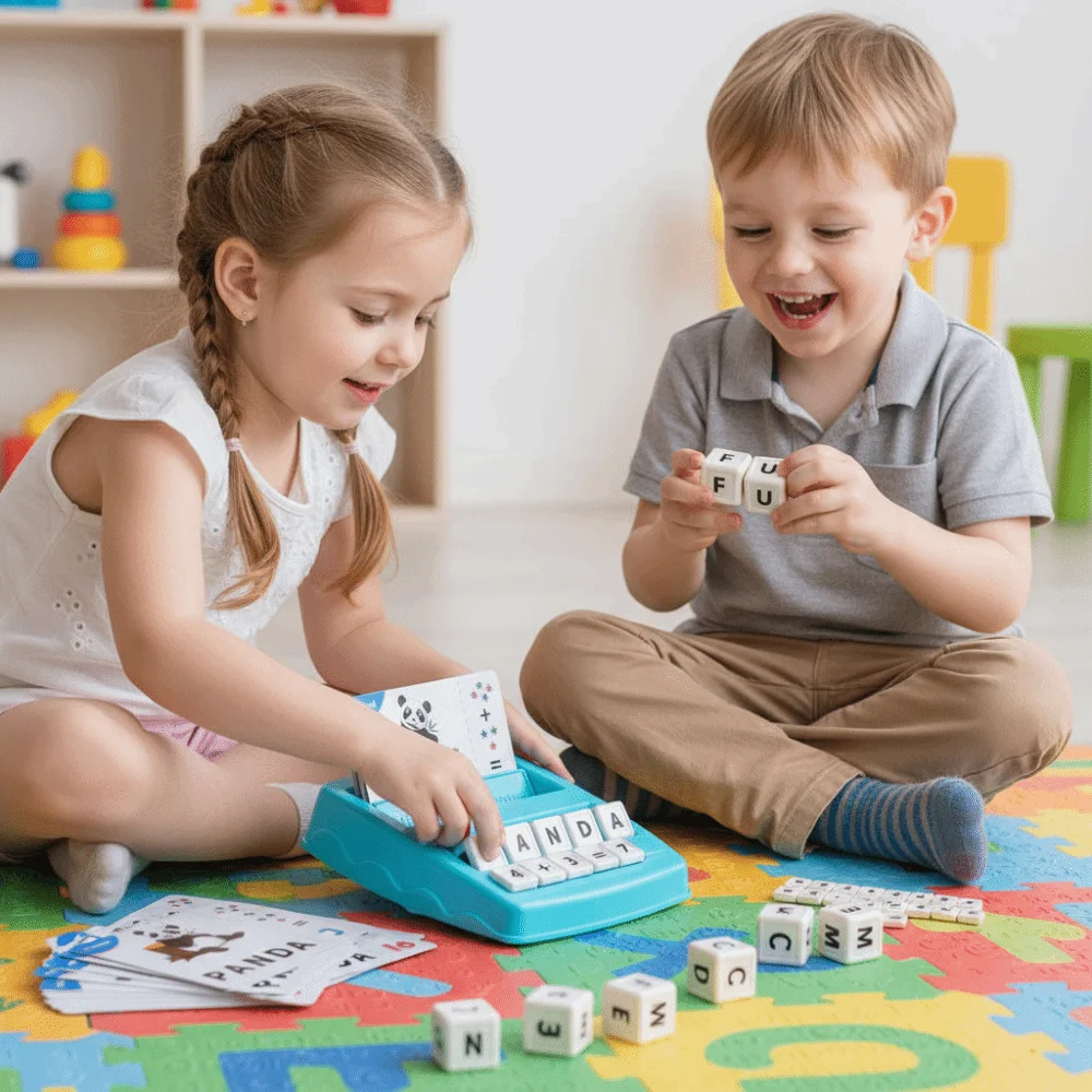 Adesivo con lettere di carta Giocattoli Alfabeti Numero Puzzle Numero Cognizione Gioco di matematica precoce Miglioramento della memoria 2 in 1