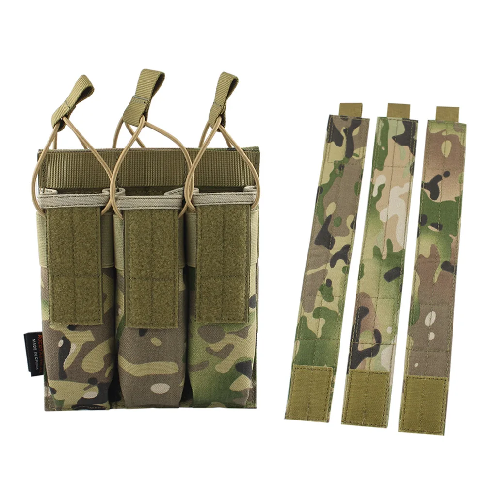 VULPO 1000D Nylon MP5 MP7 KRISS Triple Magazine Pouch Tactical Rifle Modular Molle SMG Mag Pouch Carrier For Hunting Airsoft