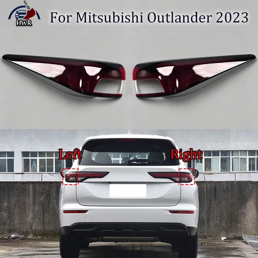 Car Tail Light Cover Rear Outer Tail Lamp Cover For Mitsubishi Outlander 2023 Taillight Brake Lights Shell Taillight Lens