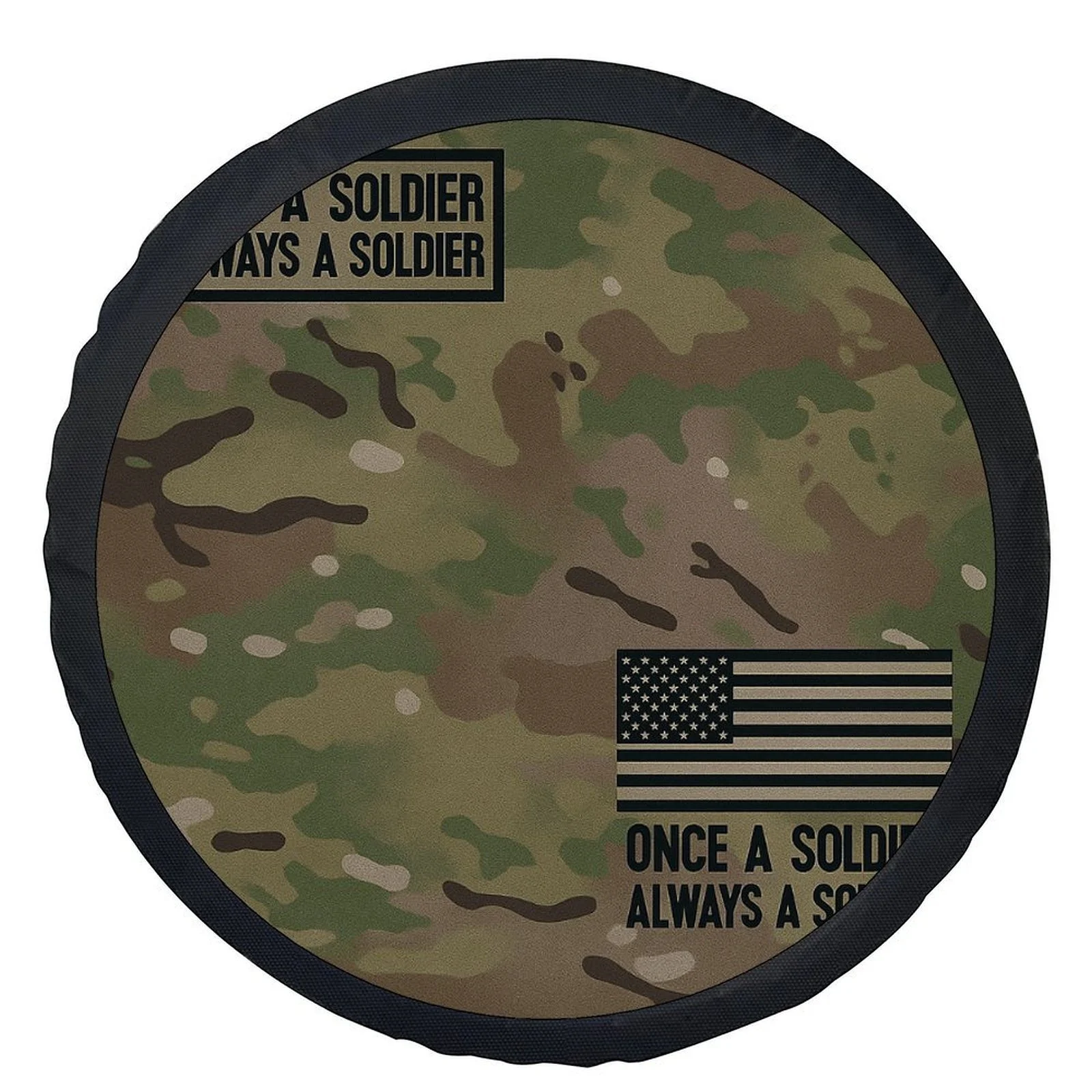 1pc Military Camo Tire Cover Wheel - Fit For Cars, SUVs, Trucks - Heavy-Duty Camouflage Wheel Protection With All-Terrain Camo P