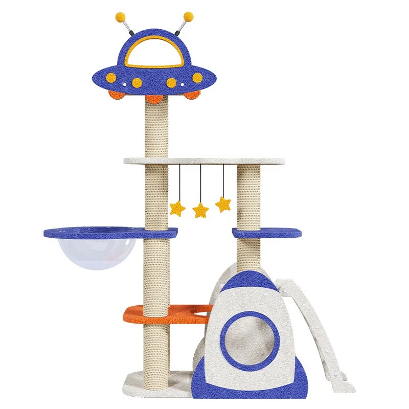 Fabric cat climbing frame, cat cat nest grinding claws, pet supplies, foldable portable climbing for large, medium and kitten