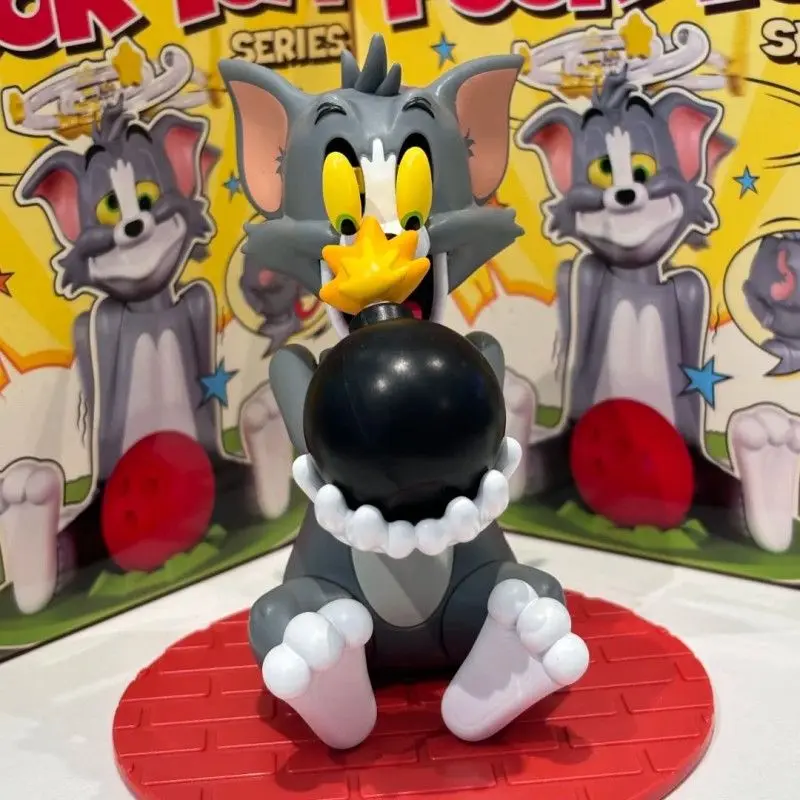 Originale 52 giocattoli Anime Tom e Jerry Figura Povero Tom Serie Cieco Box Tom e Jerry Mistero Box Room Decorat Regalo di compleanno del giocattolo