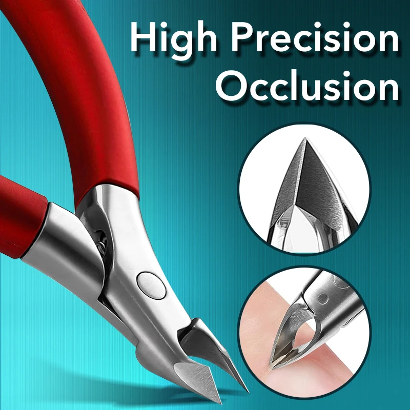 Pinzas para cutículas profesionales, cortaúñas profesionales de media mandíbula de 5mm, cortadores de cutículas de precisión, herramienta de manicura Premium