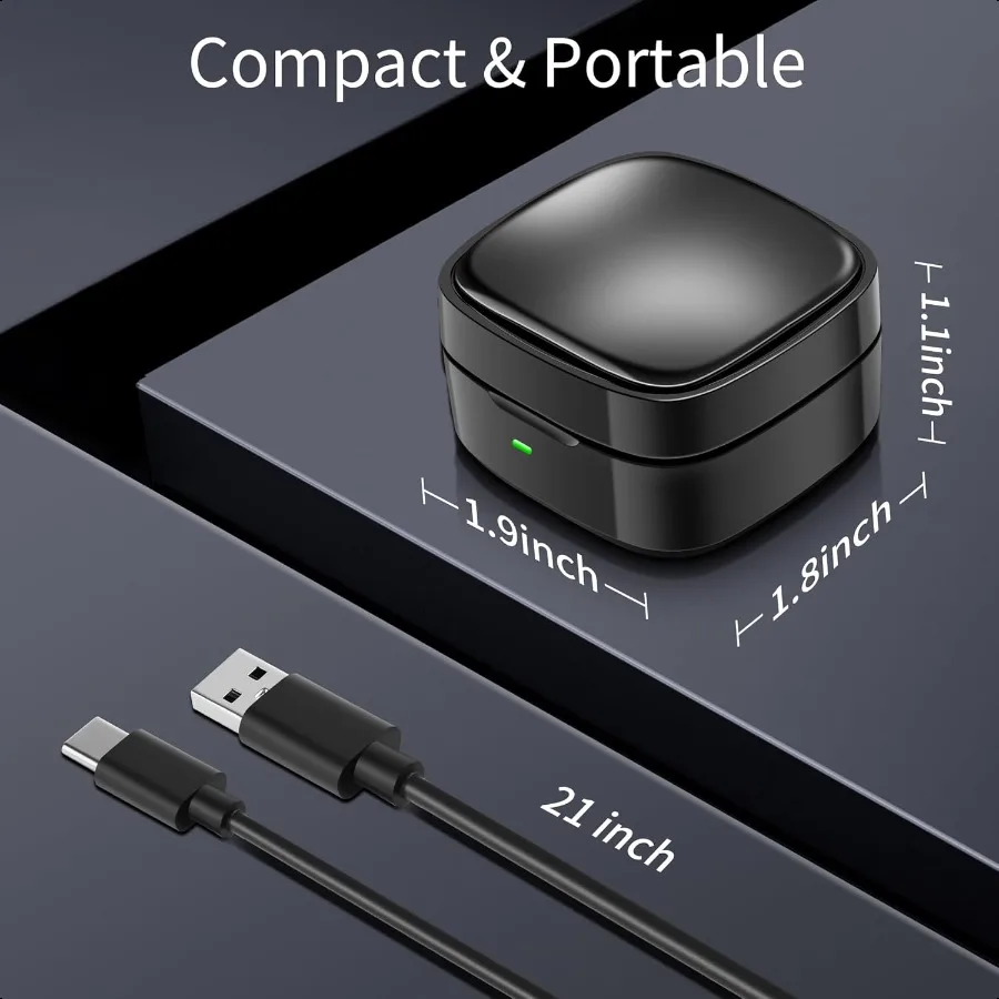 Smart Ring Charger Case Only Compatible with Oura Ring Gen 3 Heritage Horizon Rings Charging Box with Indicator Light Portable