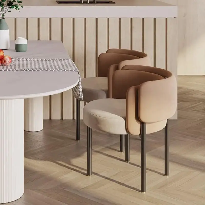 

Fabric dining chair milk tea shop cafe reception back chair sales department meeting guests to negotiate leisure chair