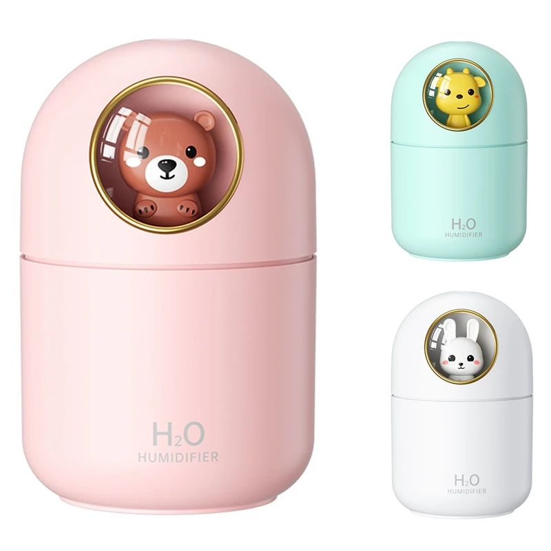 

New Cartoon Humidifier USB Mute Cute Pet Aroma Diffuser Moisturizer Desktop Car Atomizing Humidifier Mist Maker