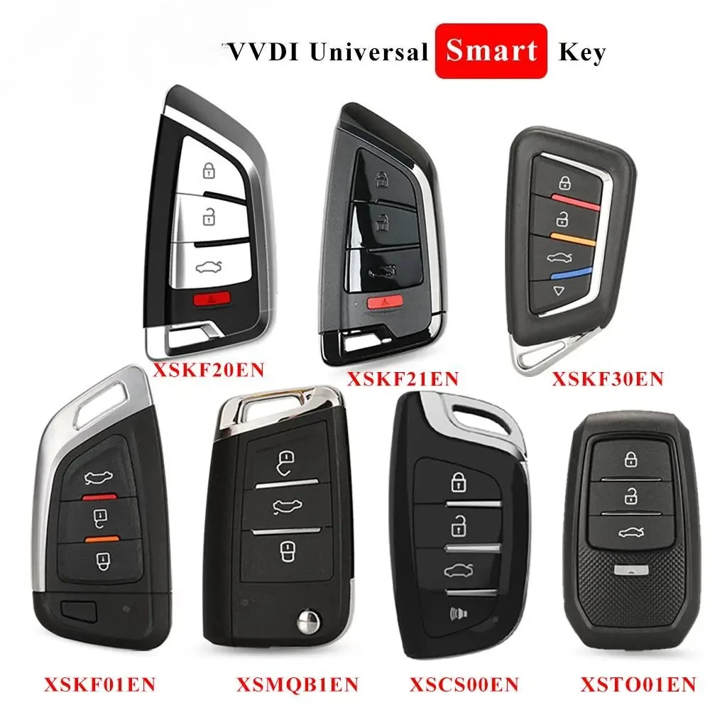 

XSKF30EN XSMQB1EN XSTO01EN XSCS00EN XSKF20EN XSKF21EN Универсальный смарт-ключ без ключа с функцией приближения для инструмента VVDI Key Tool