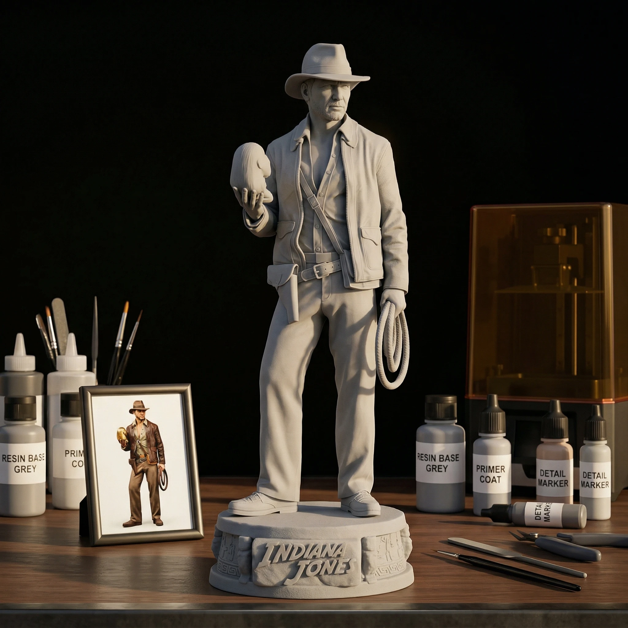 1/24 1/18 1/12 Explorer Jones Unpainted Unassembled 3D Printing Model Garage Kits  (Requires Painting and Assembly)