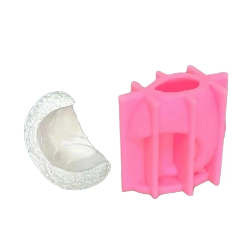 Holder Resin Molds Moon Candlesticks Epoxy Casting Silicone Molds for Home