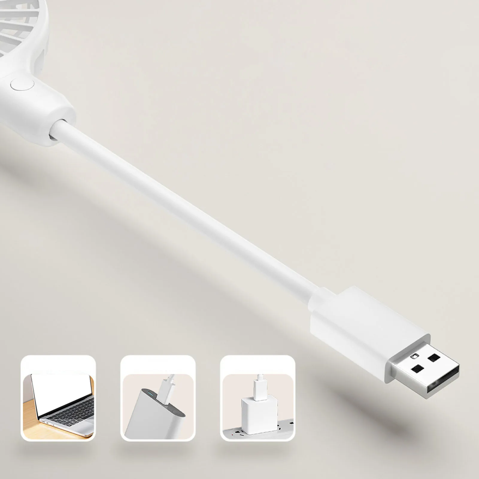 Ventola Plug-in USB piccola ventola personale, ventola a mani libere con collo flessibile ventola portatile Mini ventola di raffreddamento per la pesca all'aperto al coperto