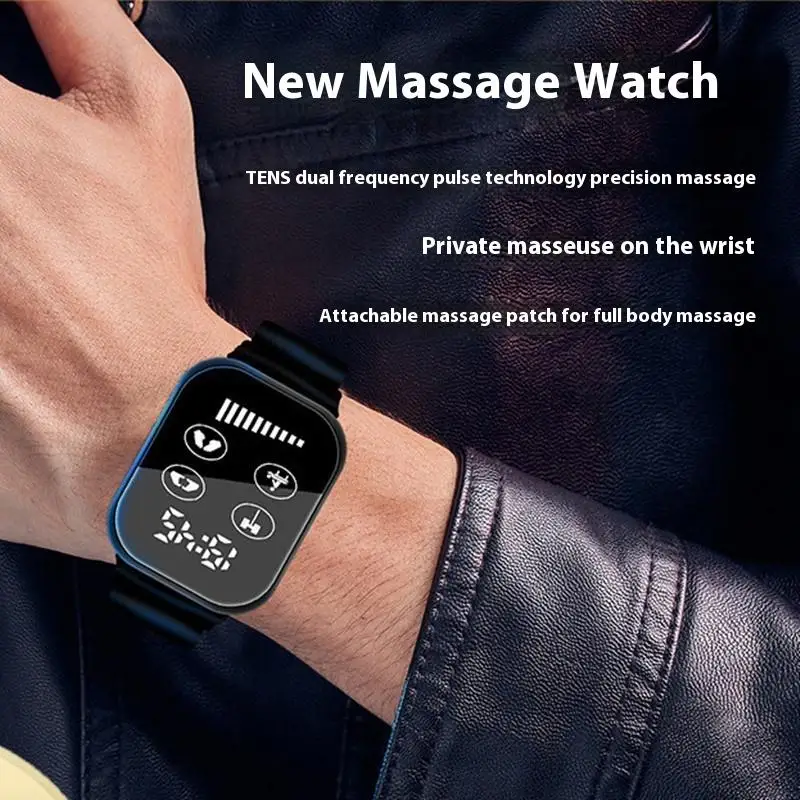

Новые часы Ems Pulse Massage Watch Мини-микротоковый массажер легко носить с собой и умным