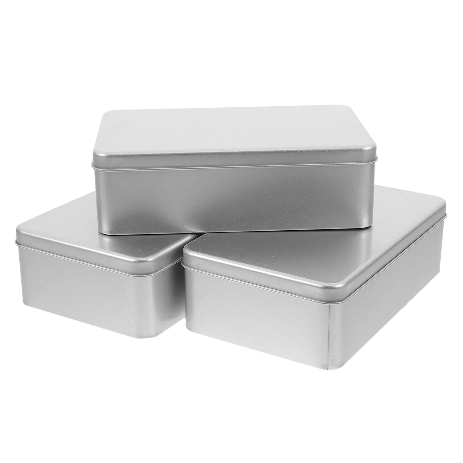 

3Pcs Frosted Cookie Tins with Lids Tall Cake Box Style Tin Cans for Chocolates Candy Storage Gift Boxes Holiday Party