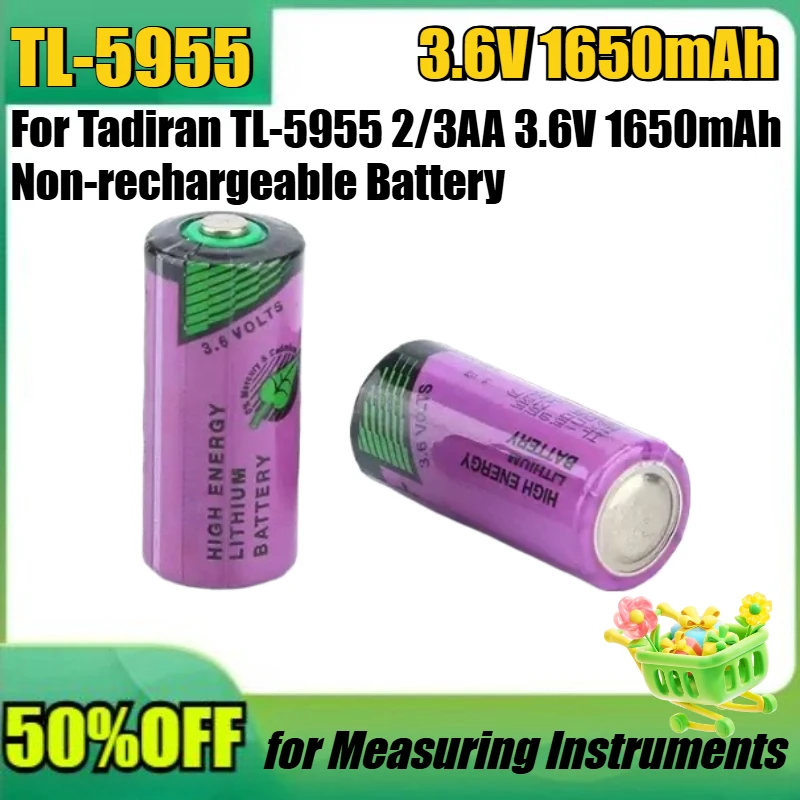 

New TL-5955 High Quality Battery for Tadiran TL-5955 2/3AA 3.6V 1650mAh Non-rechargeable Battery for Measuring Instruments