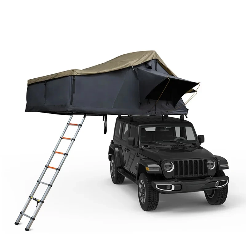 Hot Selling 0G/C Grid Can PU Coating Car Tents Camping Outdoor Soft Roof Top Tent  Person High Quality