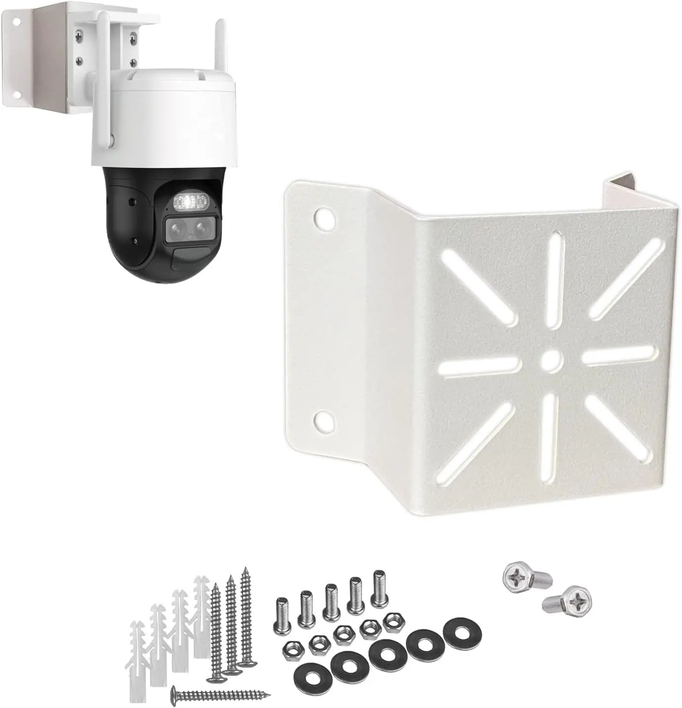 

Mini Corner Wall Mount for WiFi IP Camera, Solid Metal Holder for Security Cameras, Compatible with Wyze Ring Cameras Bullet and
