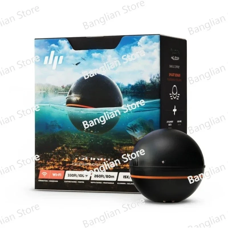 

Smart Sonar Castable and Portable WiFi with Gps for Kayaks Boats on Shore Ice