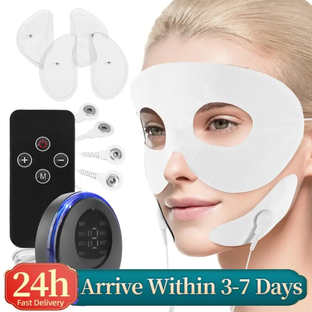 

EMS Facial Massager Current Muscle Stimulator 8 Modes 19 Levels Facial Lifting Device Face Tightening Tool for Neck Face