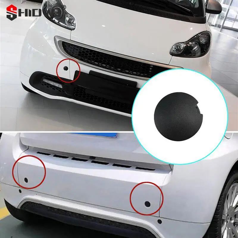 Car Front Rear Trailer Hook Hole Waterproof Plastic Cover Bumper Trailer Cover For Smart 451 Exterior Modification Accessories