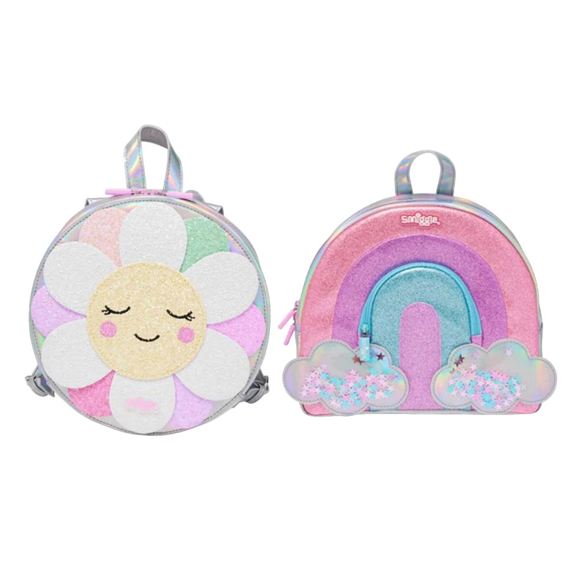 Australia smiggle original children's schoolbag girl backpack cute sunflower fashion waterproof school 10inch 1-3 year