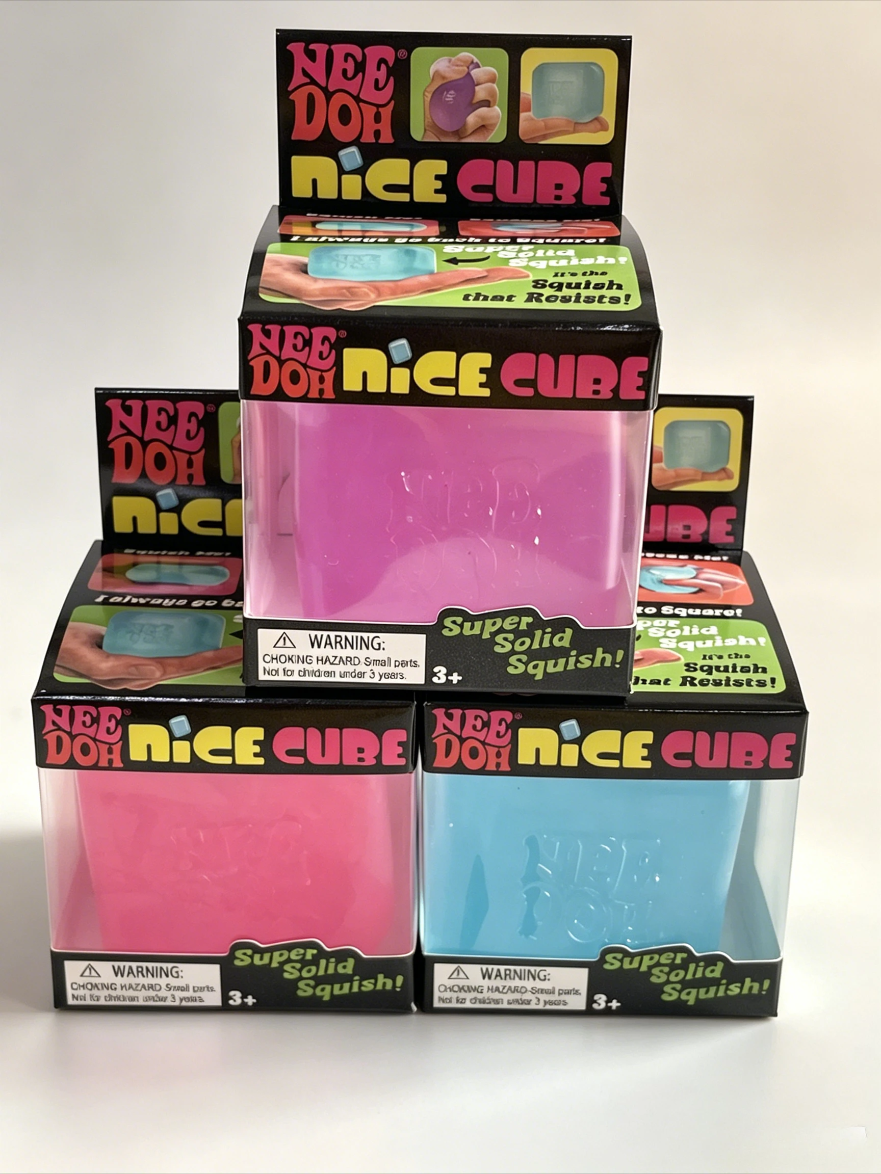 New Schylling Needoh Nice Cube, Sensory Toys, Anti-Stress Blocks, Stress Relief Jigsaw, Pressure Relief, Souvenir for Kids