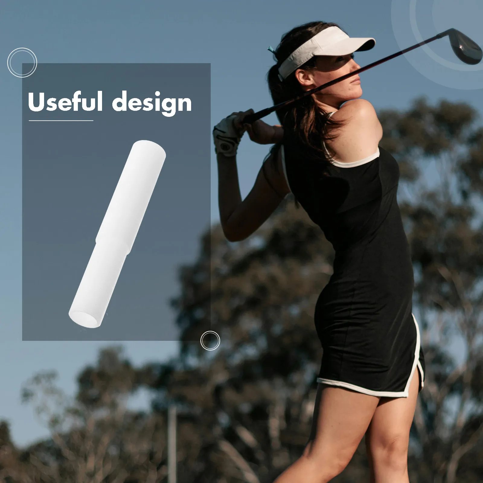 

Golf Club Extension Rod Strong Plastic Steel Construction Smooth Rounded Edges No Burrs Safe Skin Contact Ideal Golf Shaft