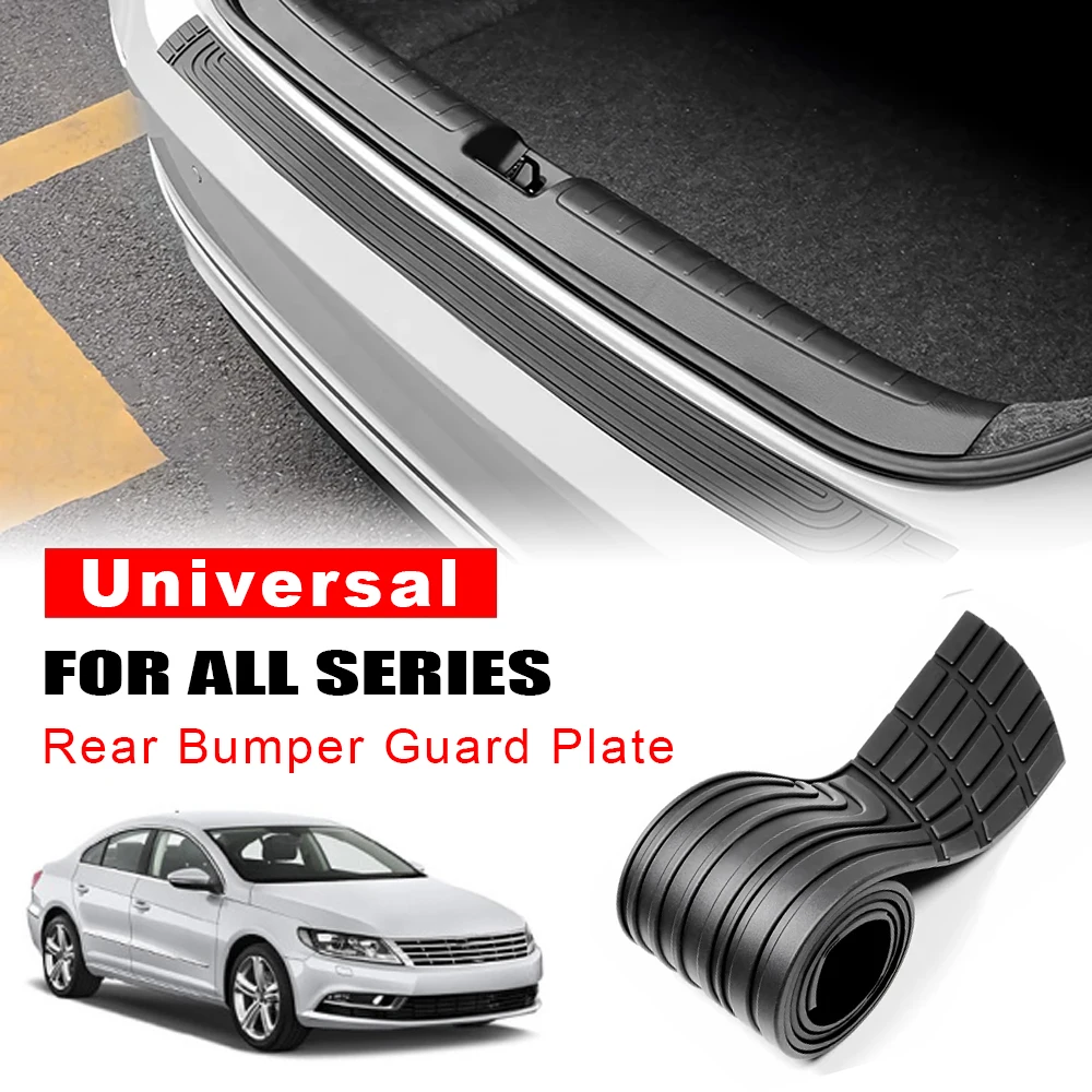 

Универсальная защита заднего бампера автомобиля, резиновая защита от царапин, накладка на порог багажника, защитная полоса, накладка на край из ПВХ, аксессуары для стайлинга