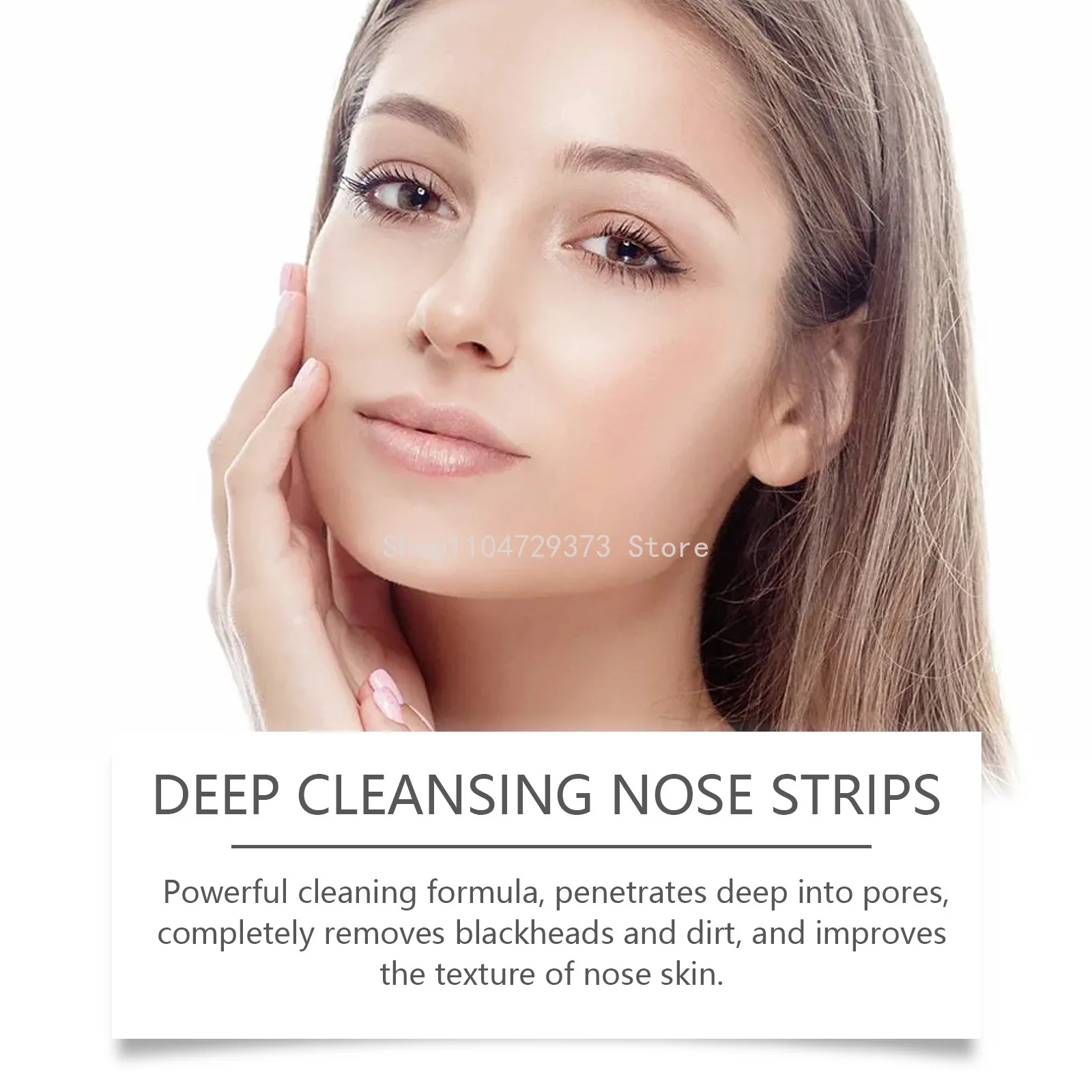 10 قطعة شرائط مسام الأنف مزيل الرؤوس السوداء التطهير العميق لحظة المسام فك غير دهني قشر الأنف ملصق الجمال