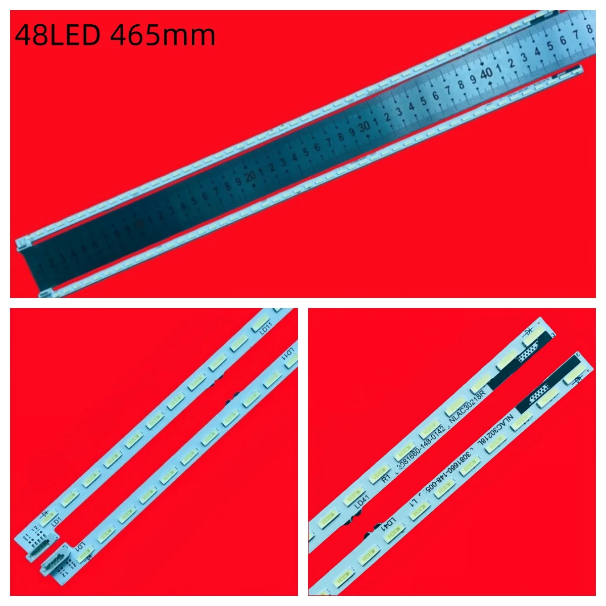 

2 шт. x светодиодная лента для подсветки 48 светодиодов для KDL-42W800A 42W807A 42W850A 42W8052A 6922L-0064A NLAC30218L 30218R LC420EUF NLAC30223L