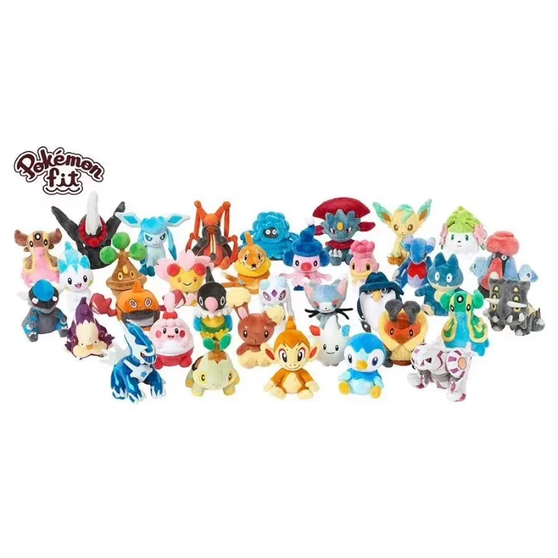 In Stock 100% Original Genuine Pokemon Fit Vol.5 Riolu Lucario Garchomp Glaceon Leafeon Magmar Authentic Model Character Toy