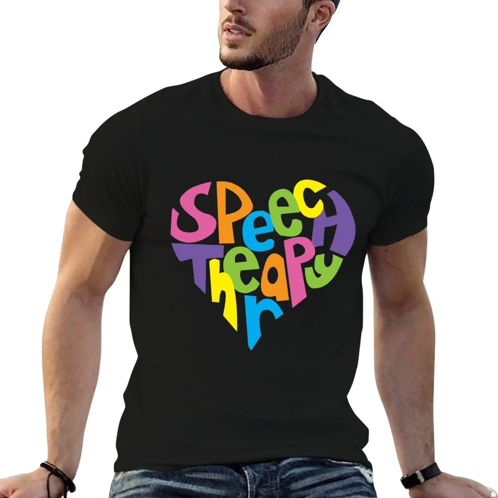 Speech Pathology Love - Color T-Shirt t shirts designer man t shirts cotton cotton tshirt 100% T-shirt